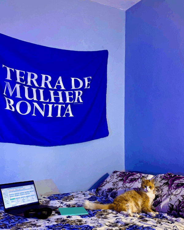 Bandeira TERRA DE MULHER BONITA Logo - Imagem 5