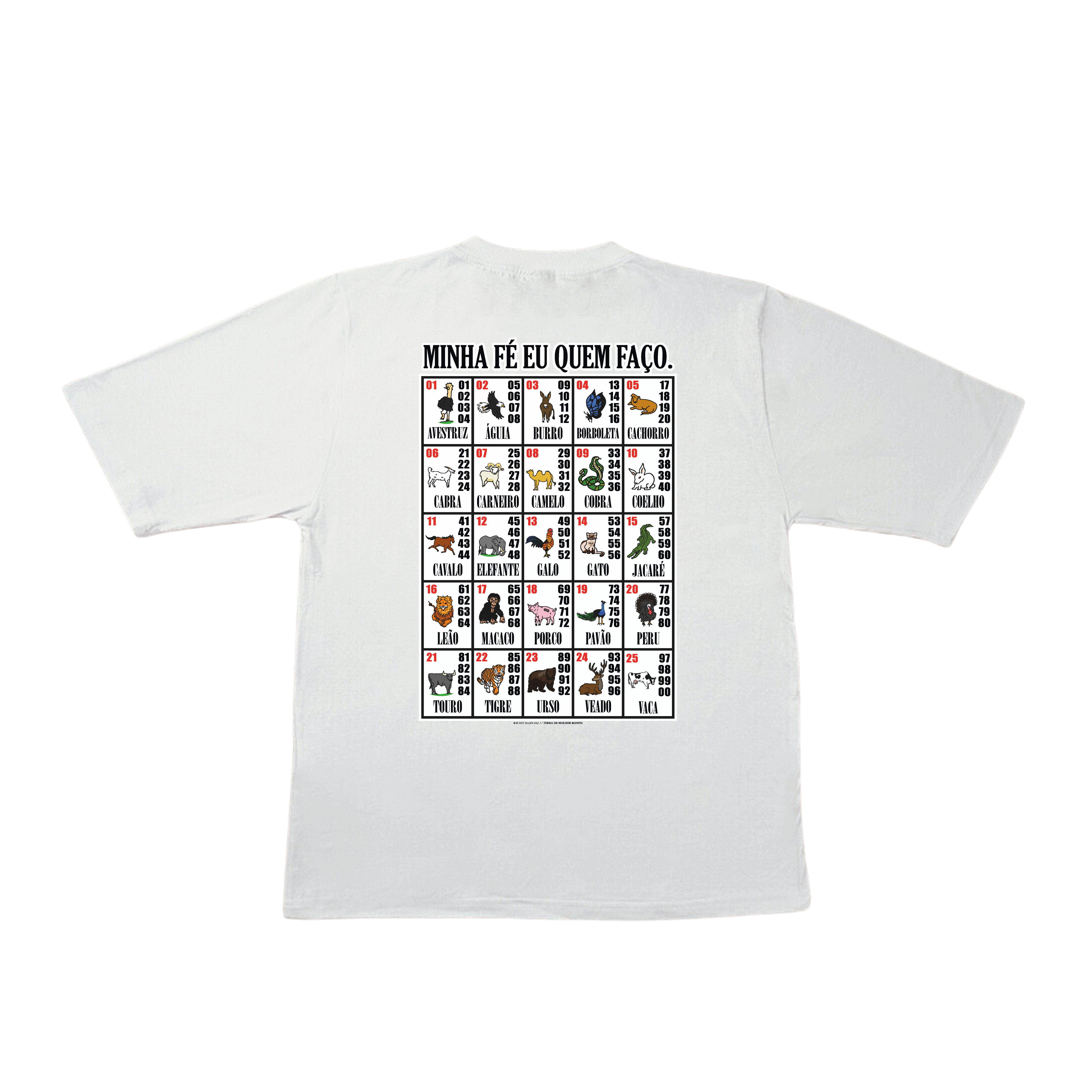 Camiseta MINHA FÉ EU QUEM FAÇO