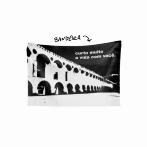 Bandeira CURTO MUITO O VIDA COM VOCÊ Arcos