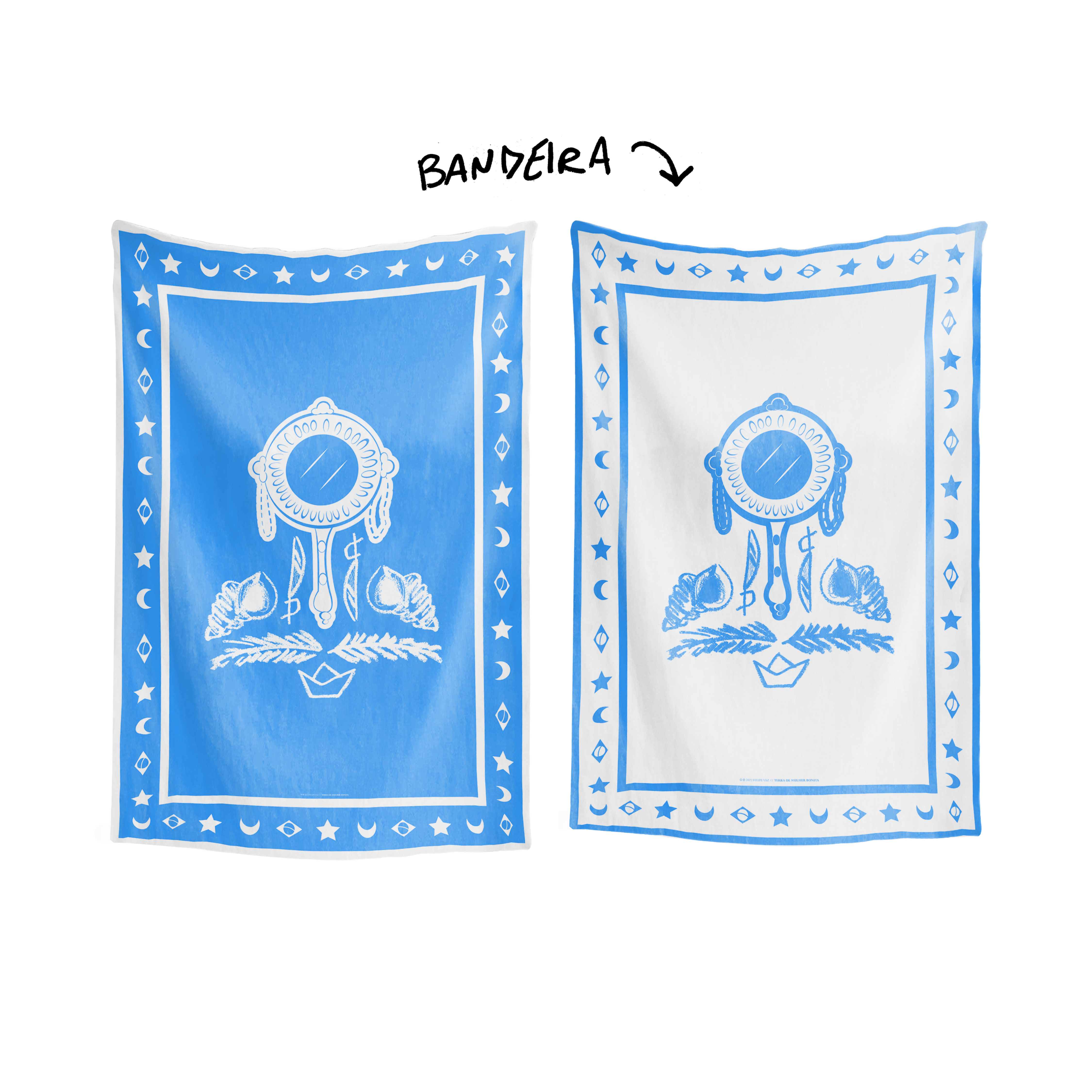 Bandeira ABEBÉ DE IEMANJÁ