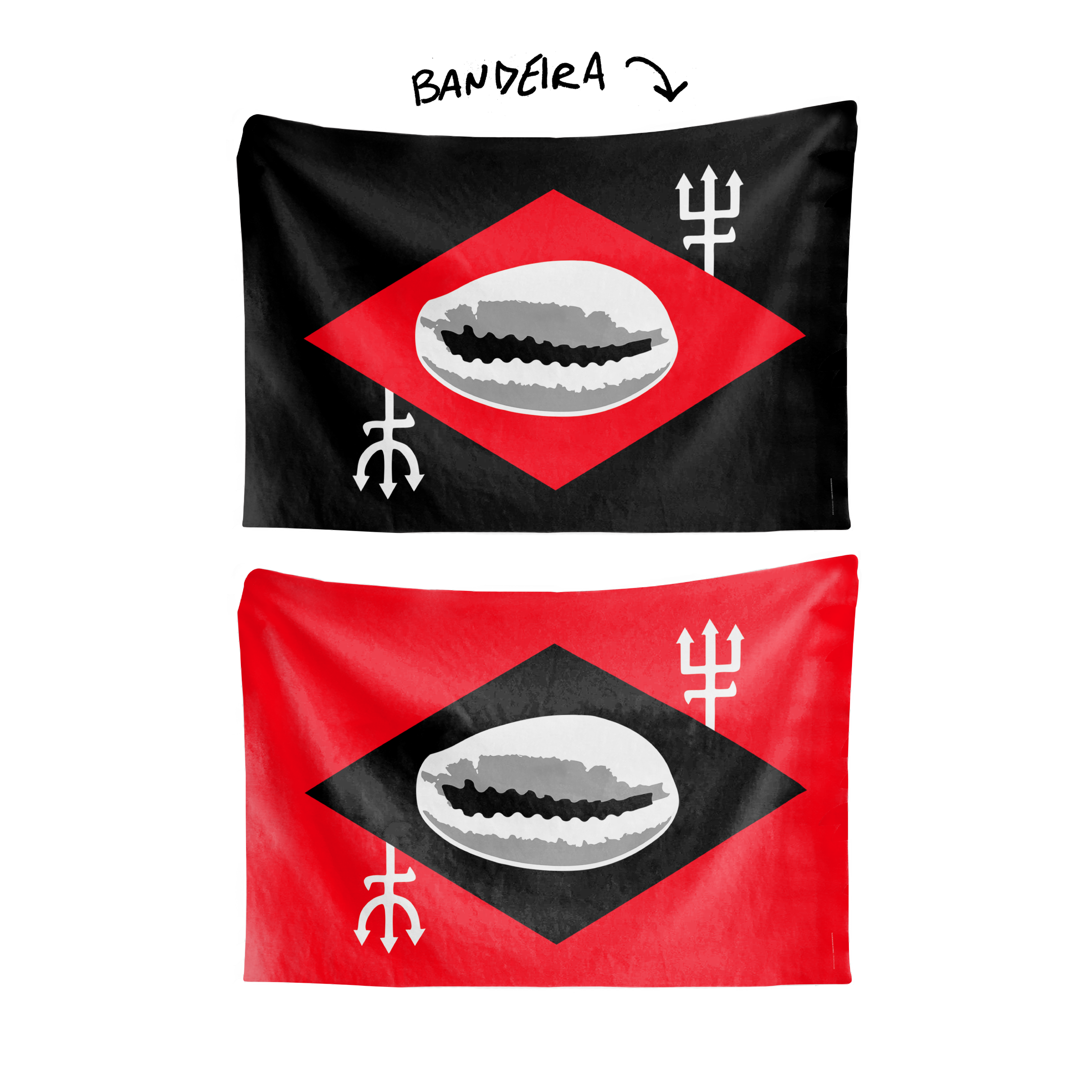 Bandeira BRAZIL DE EXU E POMBA-GIRA