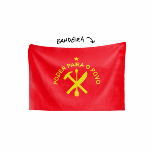 Bandeira PODER PARA O POVO 2 FOICE, FACÃO E FLECHA