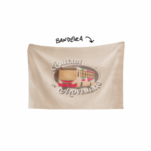 Bandeira BAIXADA EM MOVIMENTO 2 ARTE ÔNIBUS