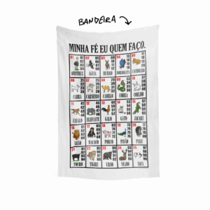 Bandeira MINHA FÉ EU QUEM FAÇO