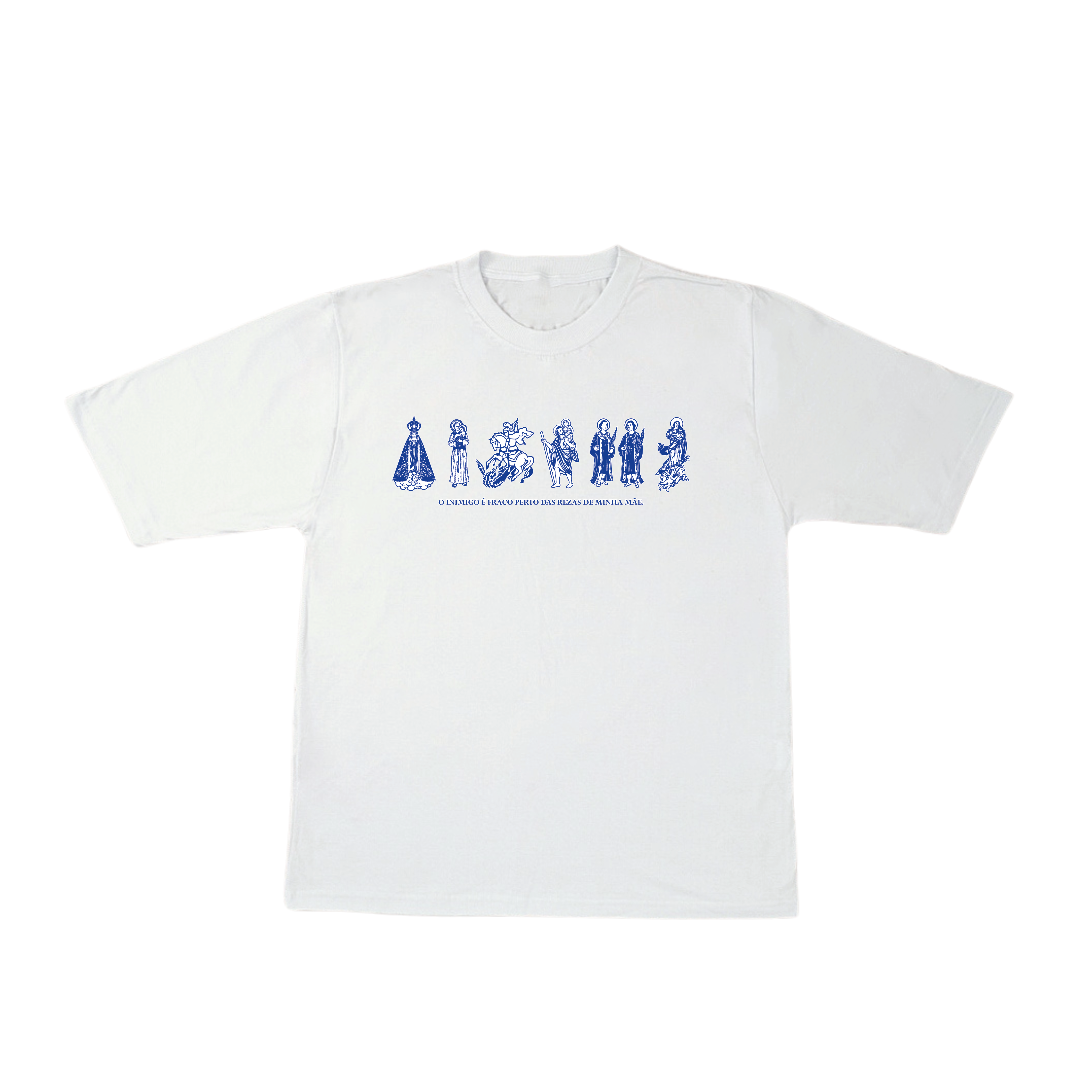 Camiseta REZAS DE MINHA MÃE