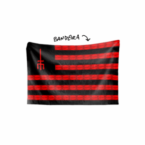 Bandeira PAIXÃO DAS RUAS rubro-negra