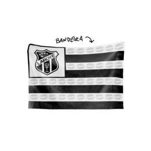Bandeira PAIXÃO DAS RUAS vozão
