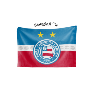 Bandeira PAIXÃO DAS RUAS tricolor baiano