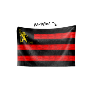 Bandeira PAIXÃO DAS RUAS rubro-negro pernambucano